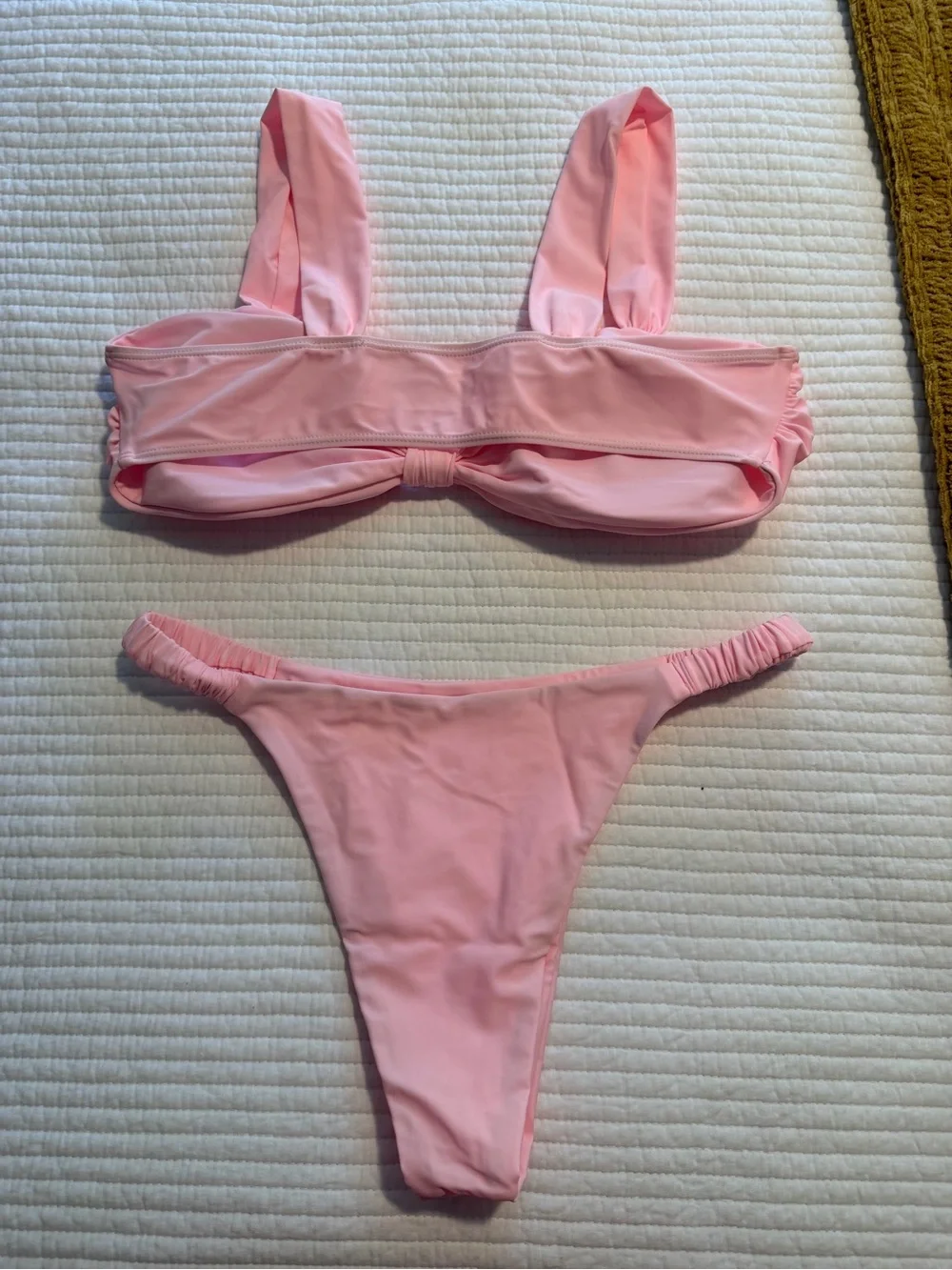 SHEIN Pink Two-Piece Bikini Set
